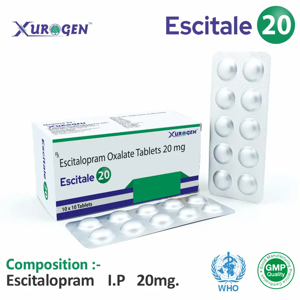Escitalopram Oxalate 20mg Tablet Supplier India